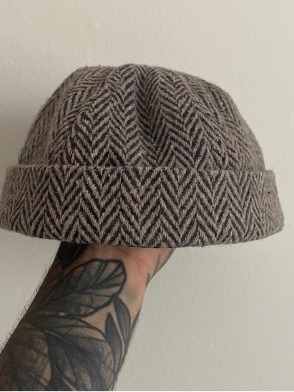 Herringbone Docker Cap